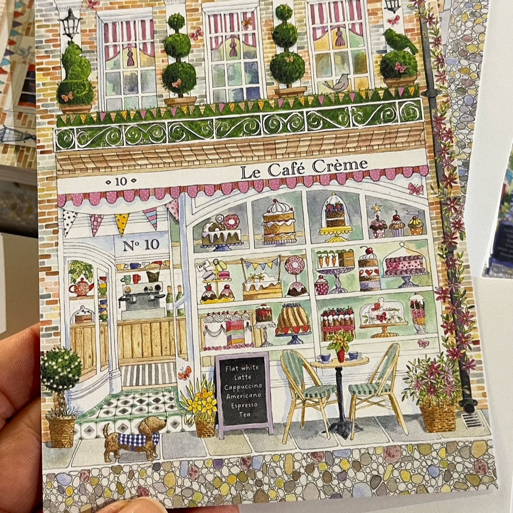 Bloom Puzzles Le Cafe Postcard