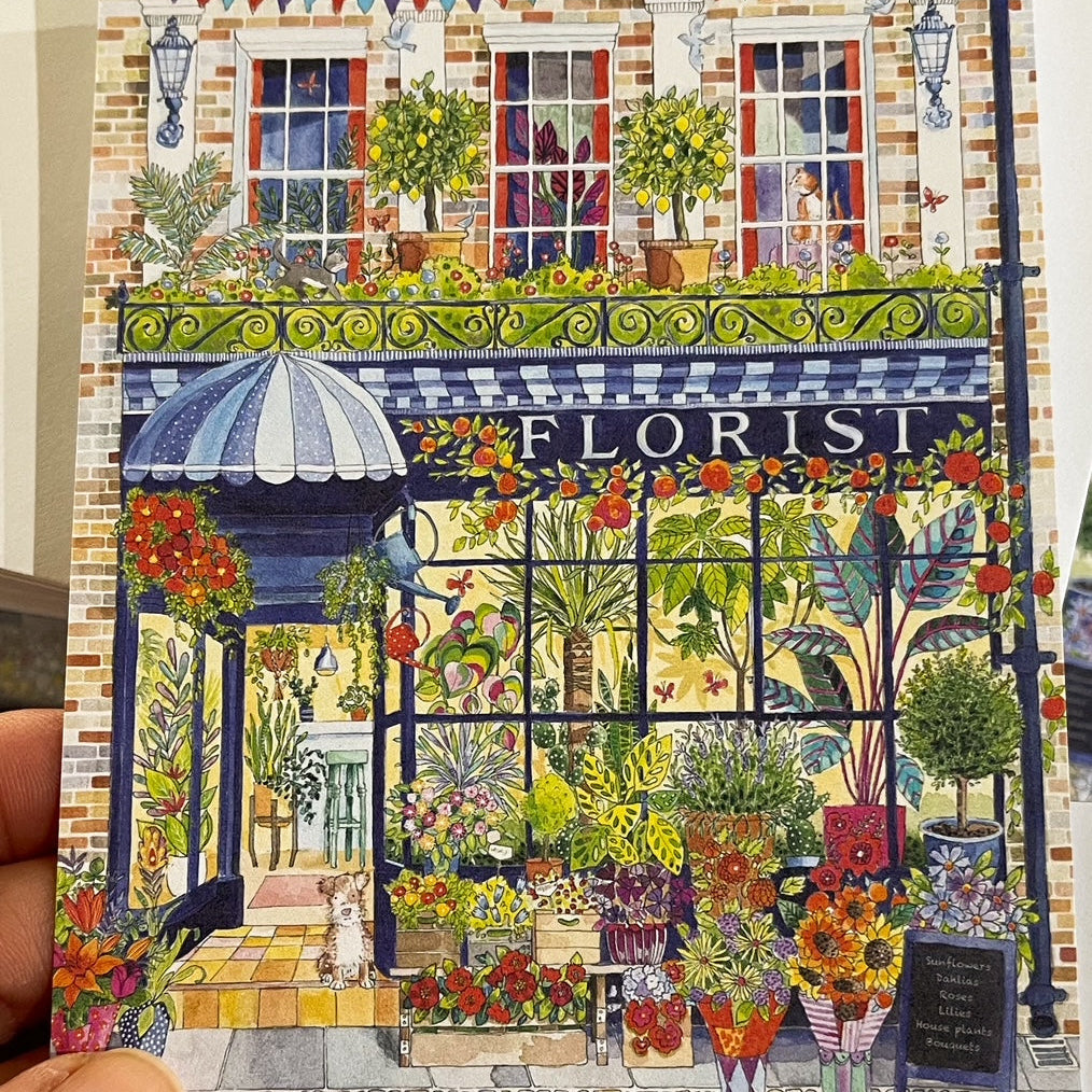 Bloom Puzzles The Florist Postcard