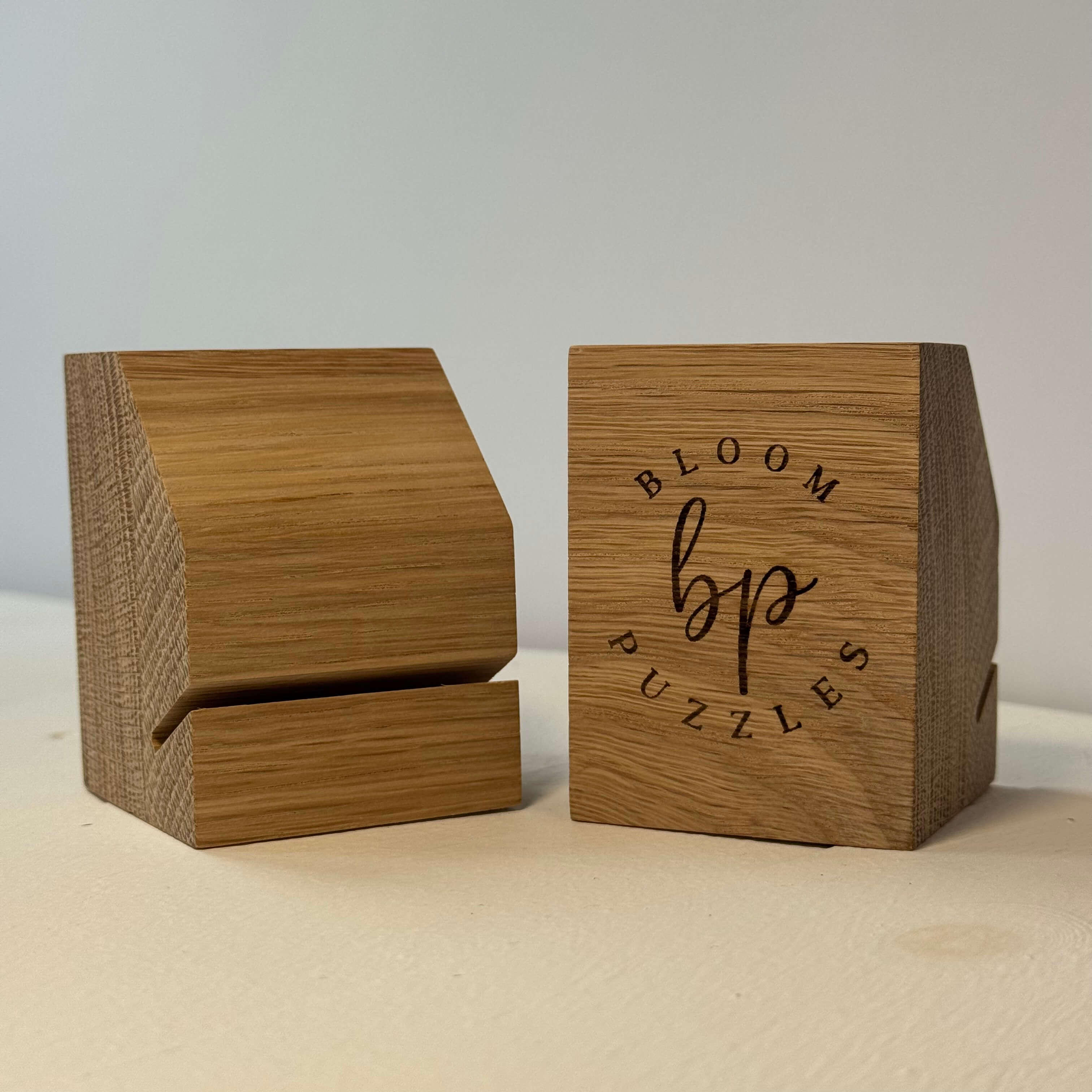 Oak Jigsaw Box Lid Stand | Bloom Puzzles