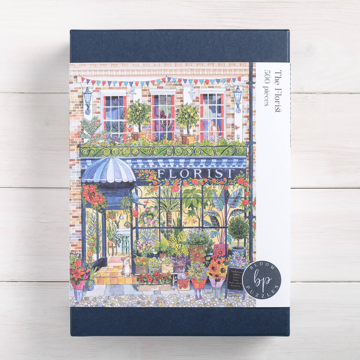 The Florist 500 piece Jigsaw Front of Box from Bloom Puzzles