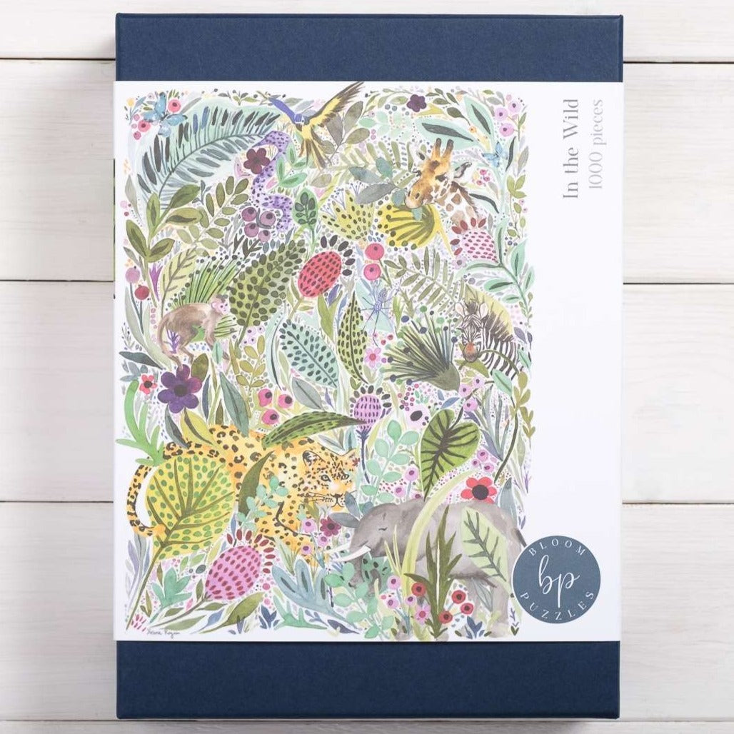 Bloom Puzzles In the Wild 1000 Piece Jigsaw Puzzle Front of Box Helena Rogan