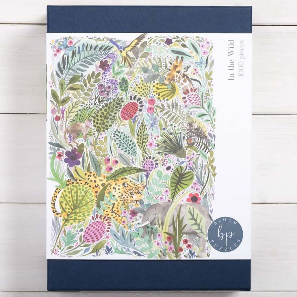Bloom Puzzles In the Wild 1000 Piece Jigsaw Puzzle Front of Box Helena Rogan
