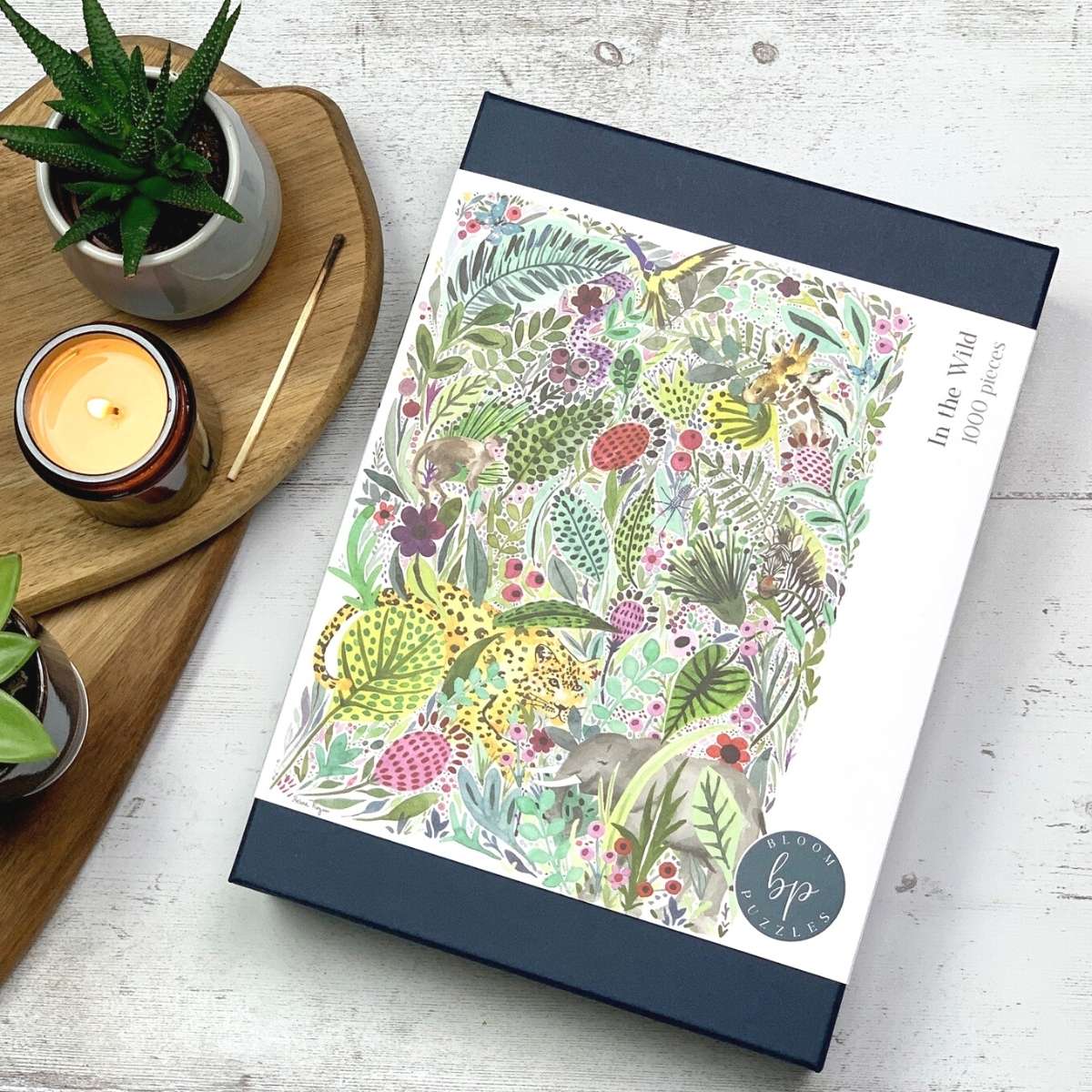 Bloom Puzzles In the Wild 1000 Piece Jigsaw & Candle Gift Set Helena Rogan