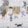 Bloom Puzzles Snowy Village 1000 piece Jigsaw Puzzle Close Up Snowman